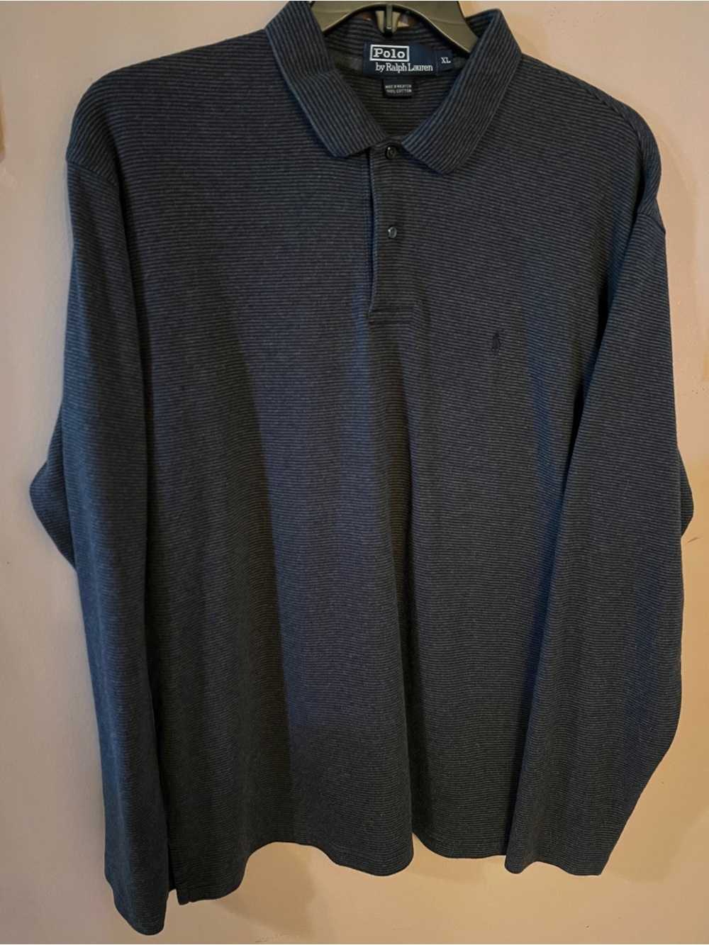 Polo Ralph Lauren exquisite men’s long sleeve cotton polo shirt.